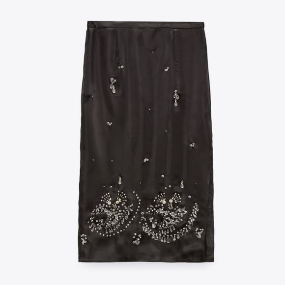 ZARA JEWEL TRIM TOP  AND SKIRT LIMITED EDITION SIZE SMALL - Picture 14 of 15